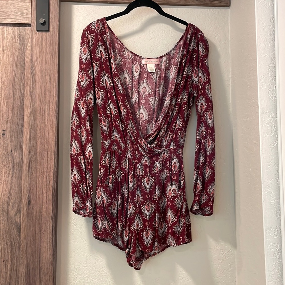 Paisley Print Romper